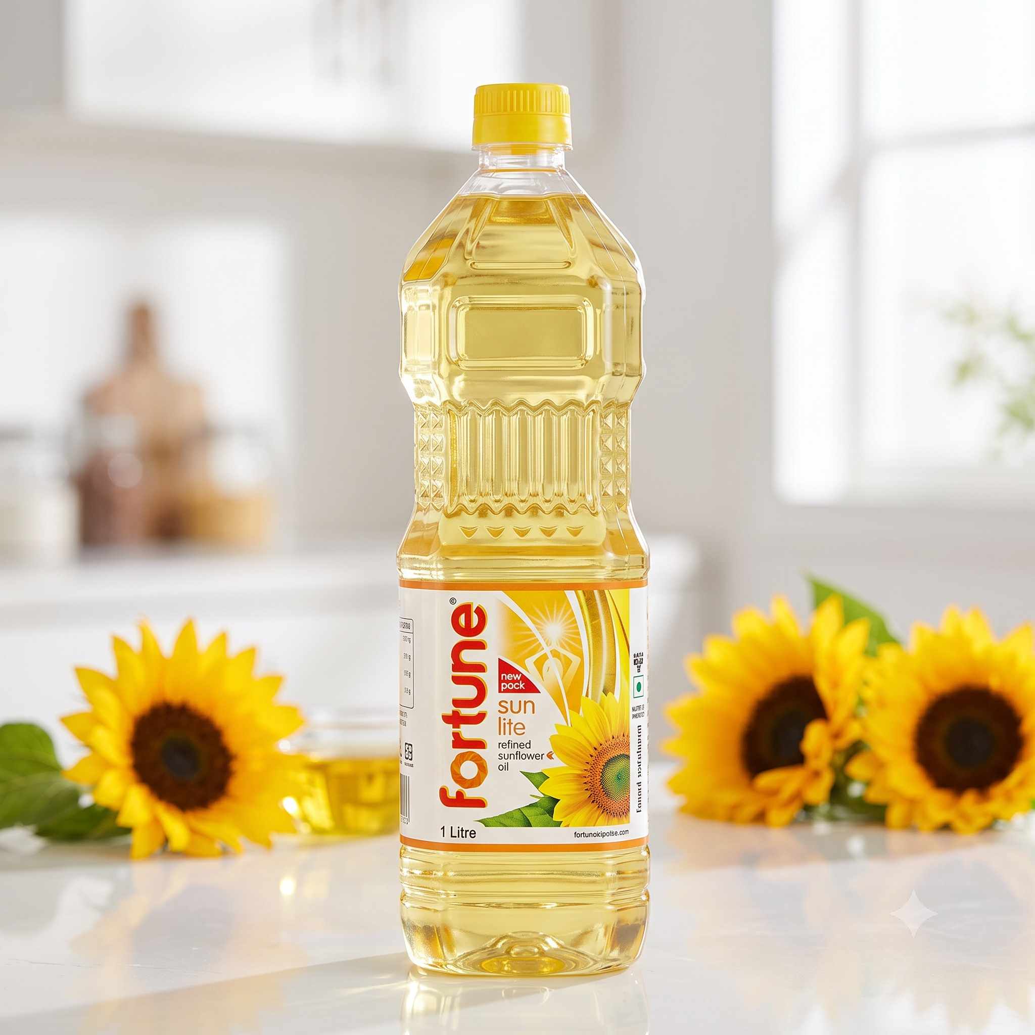 Fortune Sunlite Refined Sunflower Oil (1 Ltr) new