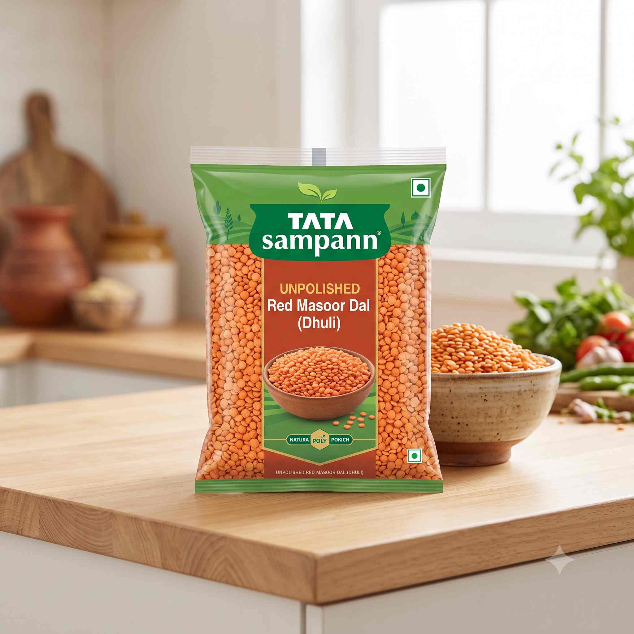 Tata Sampann Unpolished Red Masoor Dal (Dhuli)