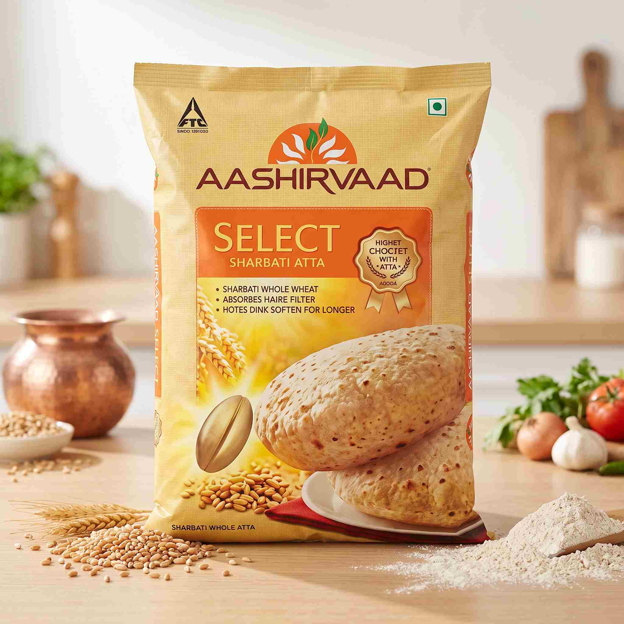 Aashirvaad Select Sharbati Whole Wheat Atta