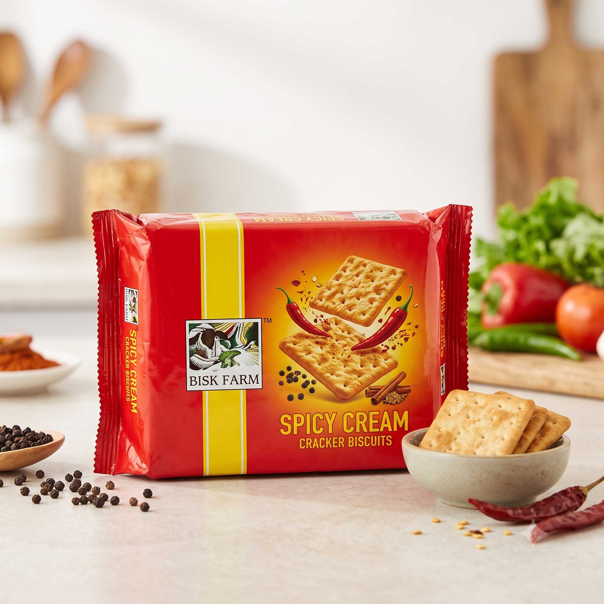 Bisk Farm Spicy Cream Cracker Biscuits