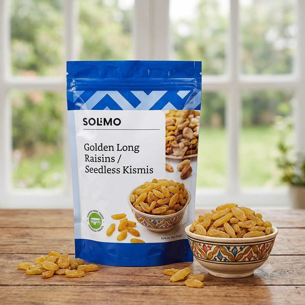 Solimo Golden Long Raisins / Seedless Kismis