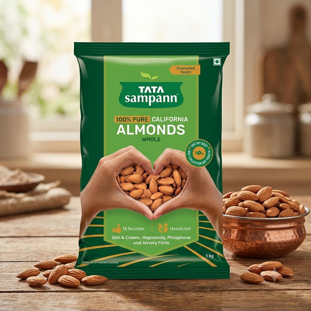 Tata Sampann 100% Pure California Almonds