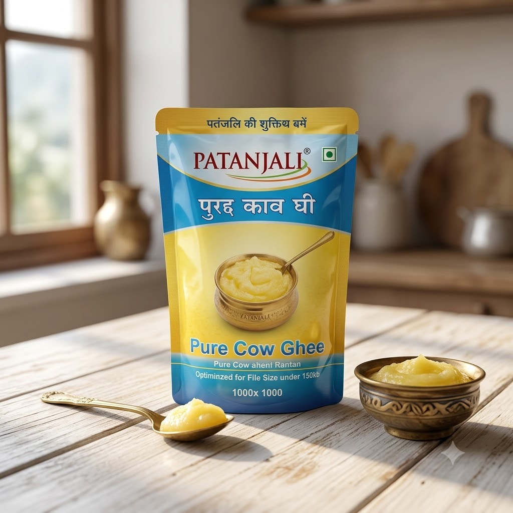 Patanjali Pure Cow Ghee (Pouch)