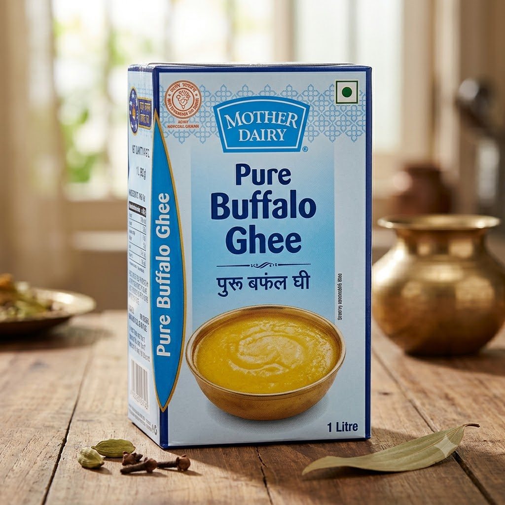 Mother Dairy Pure Buffalo Ghee (Carton)