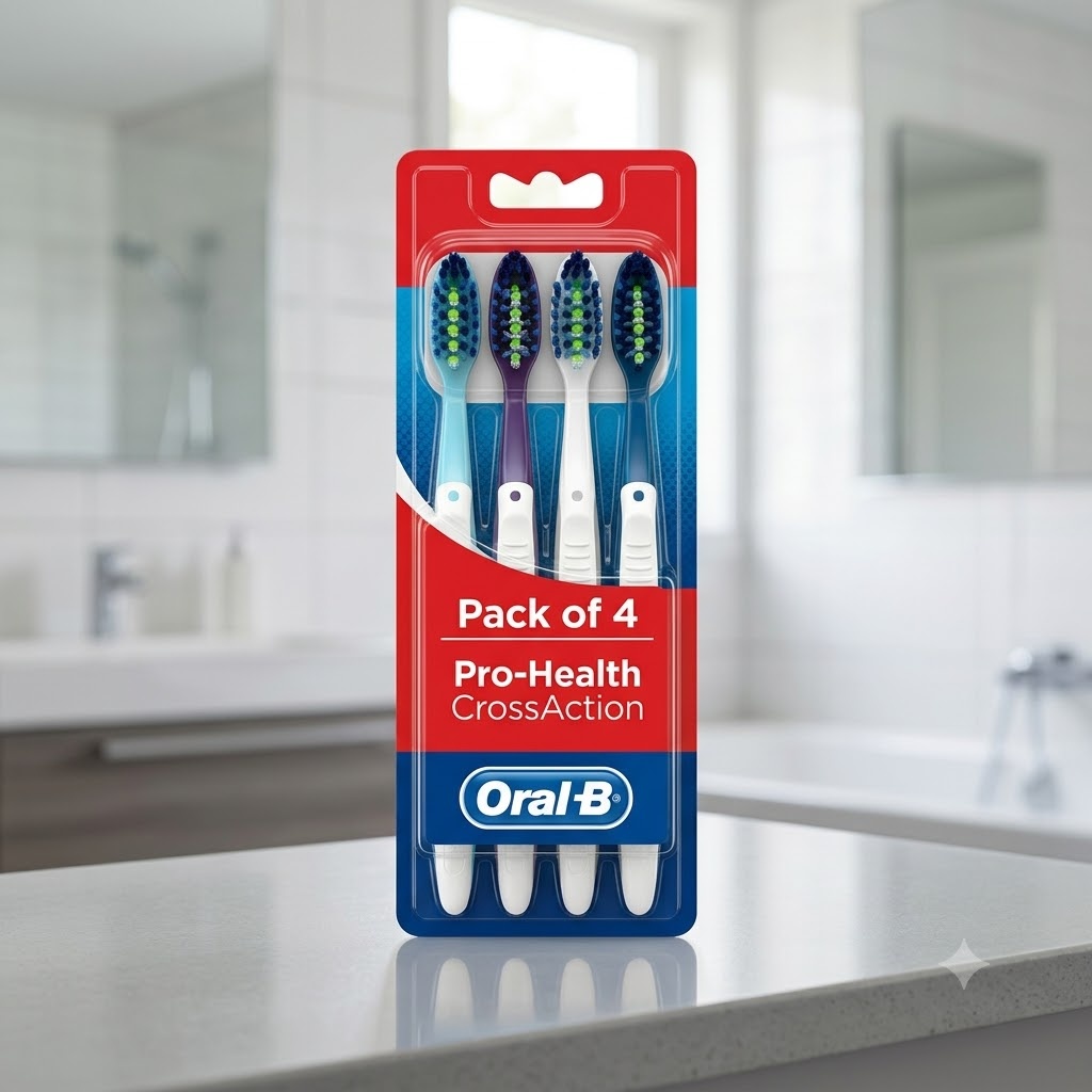 Oral-B Pro-Health CrossAction Toothbrush (Pack of 4)