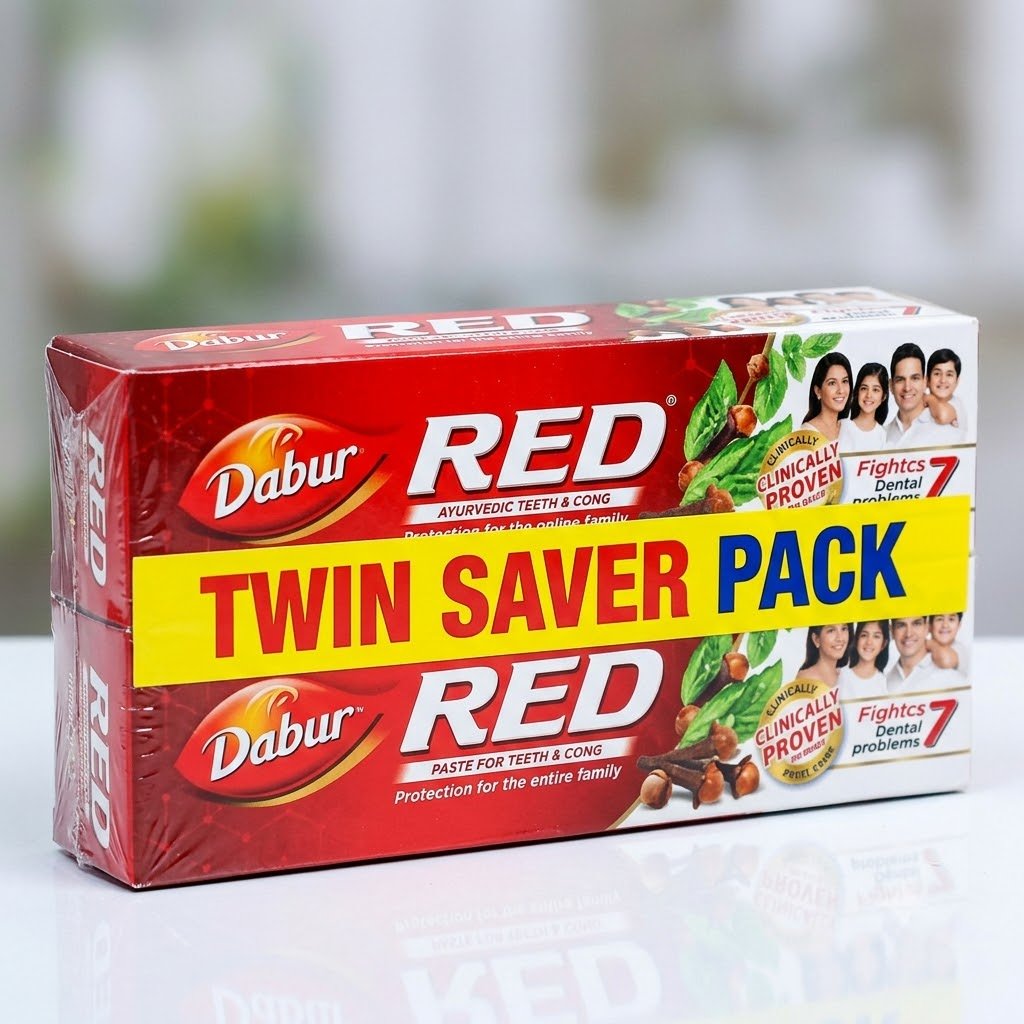 Dabur Red Ayurvedic Toothpaste (Twin Saver Pack)