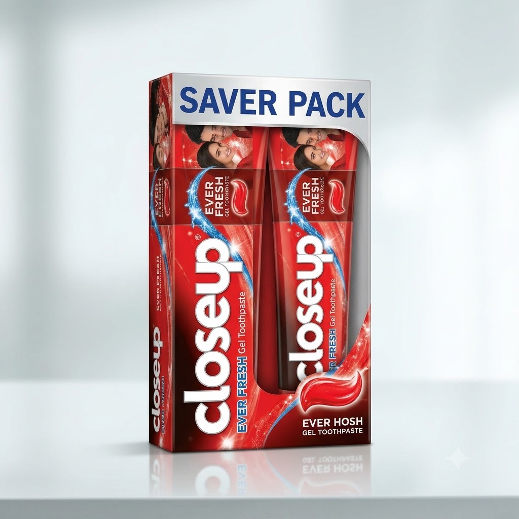 Close Up Ever Fresh Red Hot Gel Toothpaste (Saver Pack)