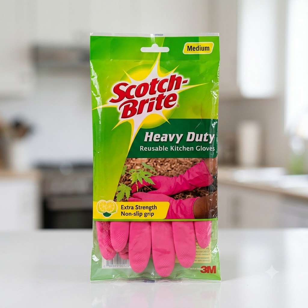 Scotch-Brite Heavy Duty Reusable Kitchen Gloves