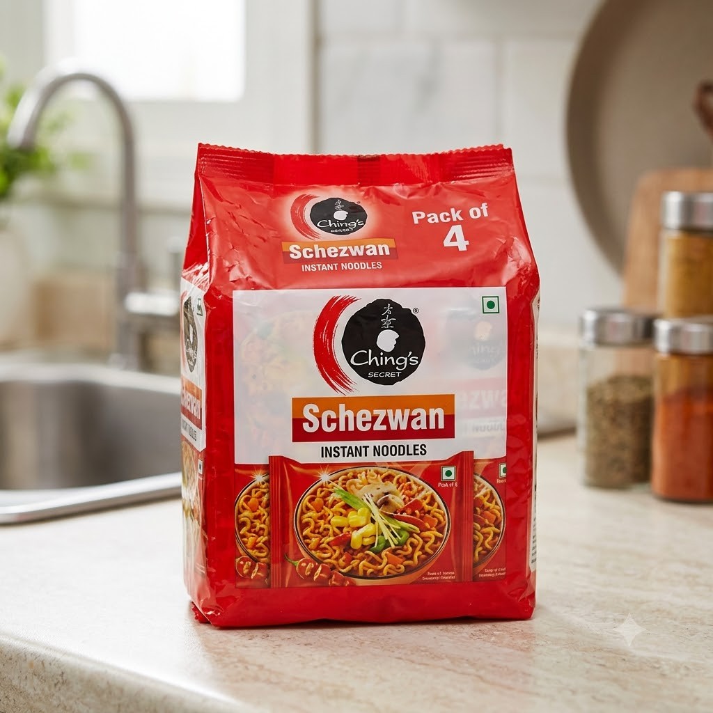 Chings Secret Schezwan Instant Noodles (Pack of 4)