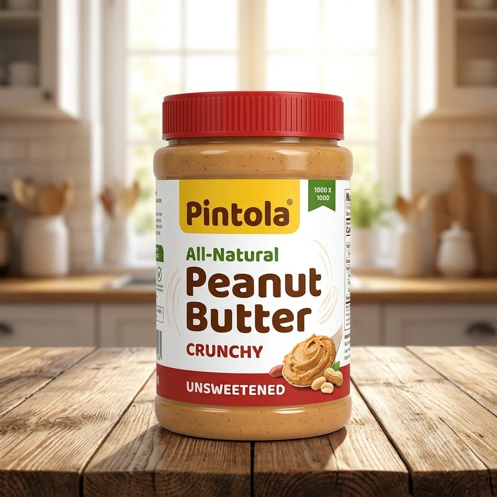 Pintola All-Natural Peanut Butter Crunchy Unsweetened