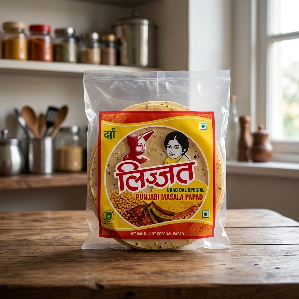 Lijjat Urad Dal Special Punjabi Masala Papad