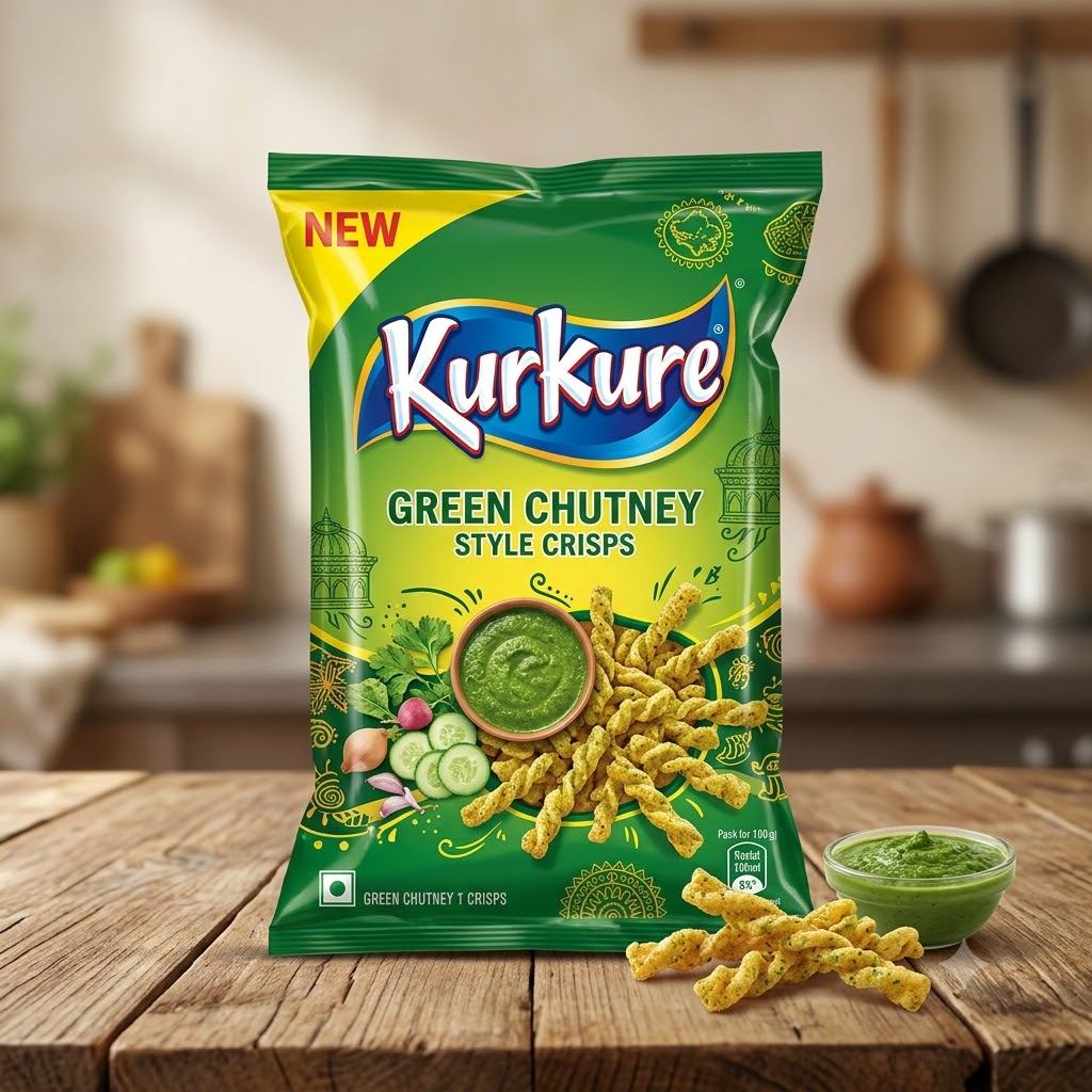 Kurkure Green Chutney Style Crisps