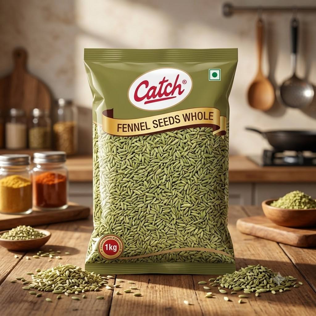 Catch Fennel Seeds Whole (Saunf)
