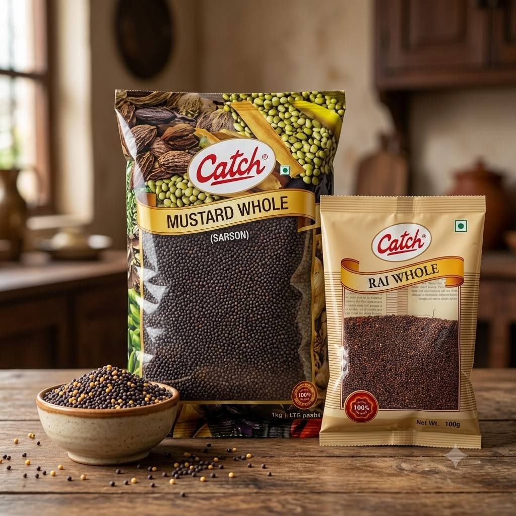 Catch Whole Mustard Seeds (Rai / Sarson)