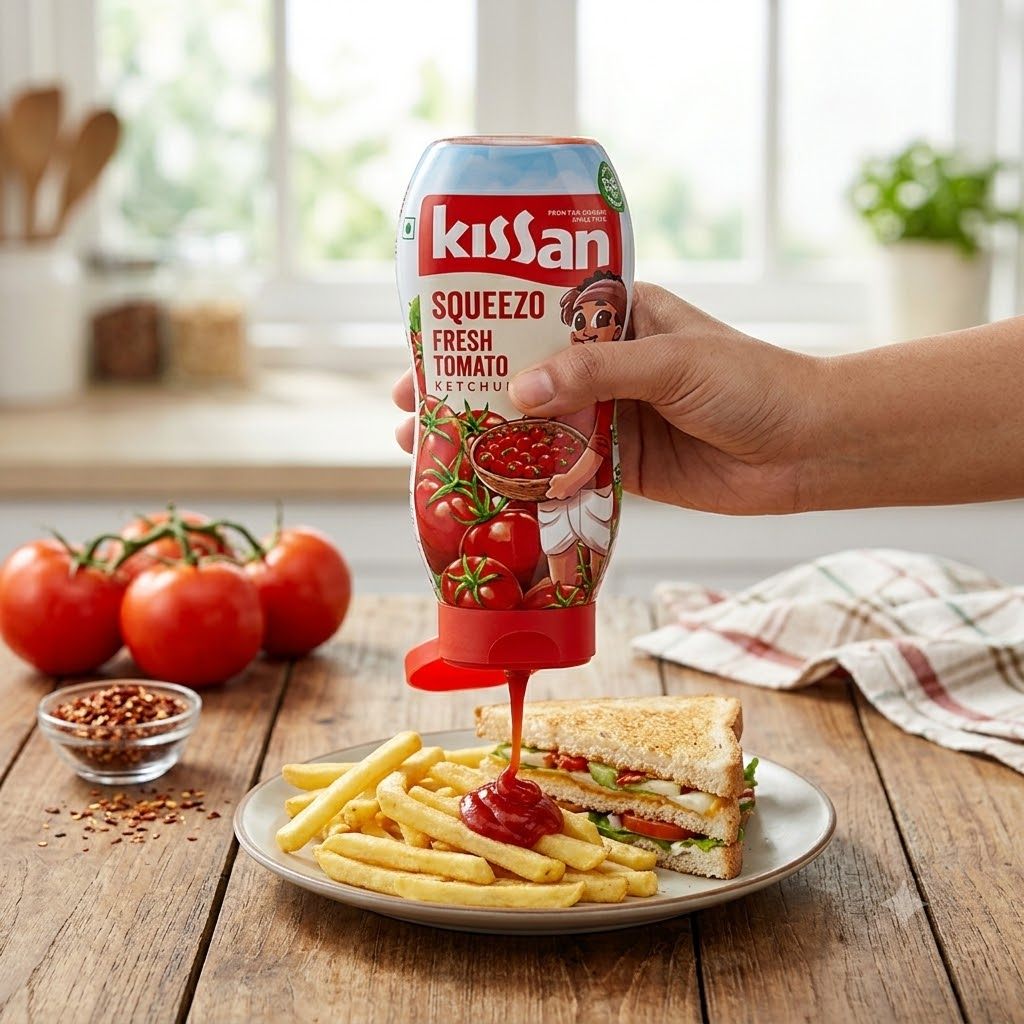 Kissan Fresh Tomato Ketchup (Squeezo Bottle)